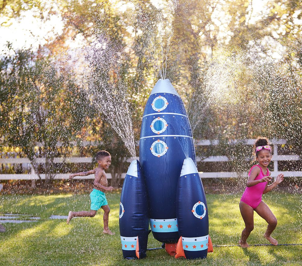 Spaceship Inflatable Sprinkler | Pottery Barn Kids