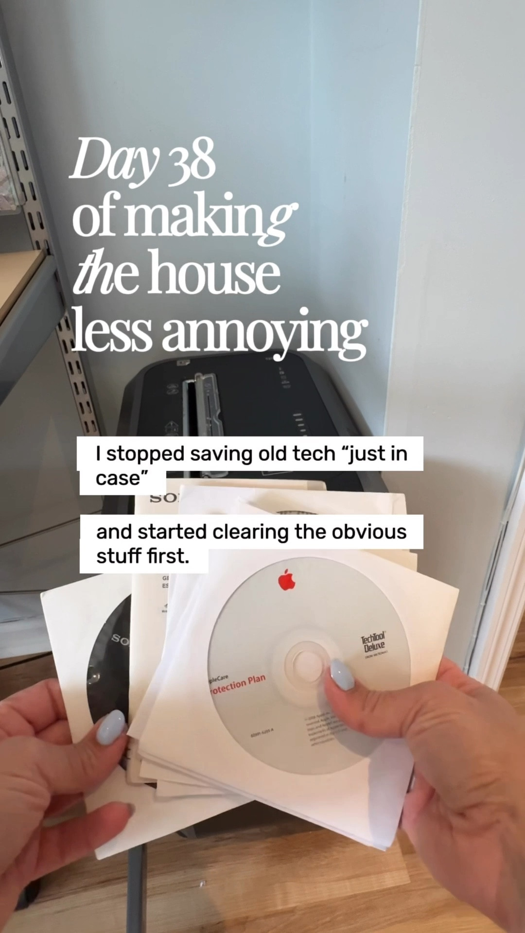 This shredder gets the job done. I stopped saving old tech “just in case” and started clearing the obvious stuff first. For me that meant old software and backup 💿 I’ll never need again.

#LTKHome #LTKSaleAlert #LTKWorkwear
