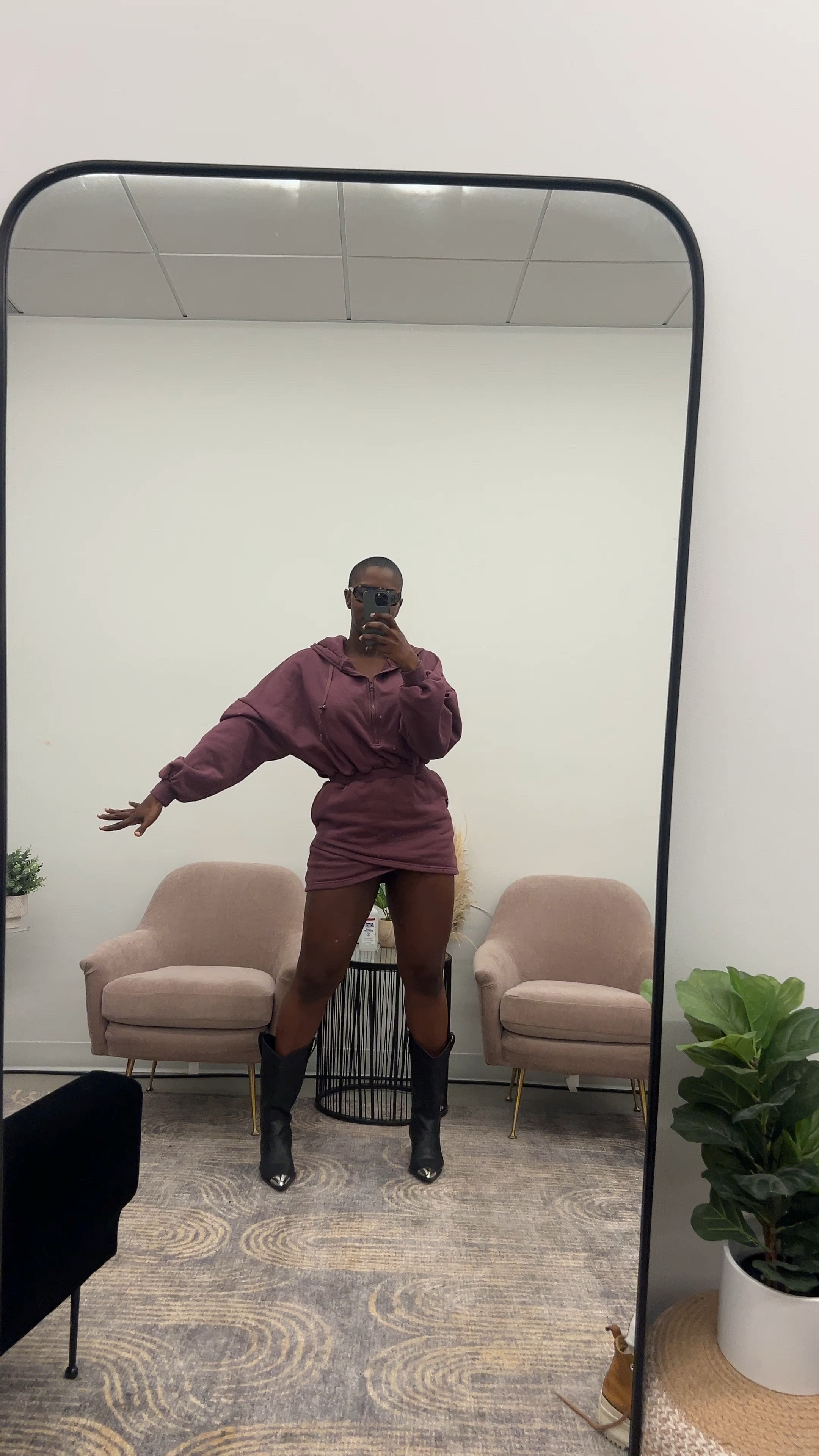 When I want to be cute, warm and show a little leg, this 
Sweater dress from Pop flex is my go to 🩷 check it out. Paired with these steel toe Zara boots 

#LTKplussize #LTKstyletip #LTKmidsize