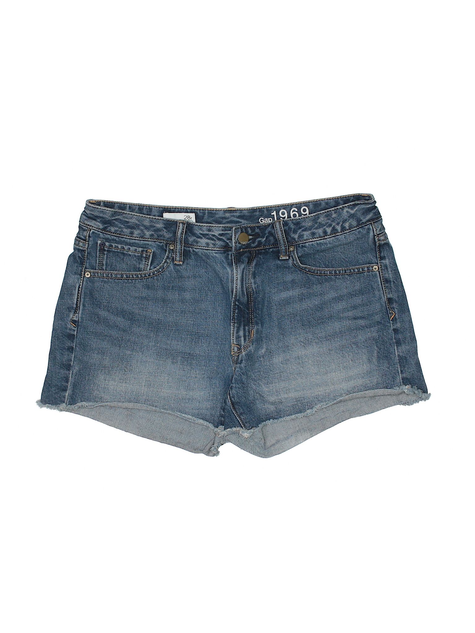 Gap Denim Shorts Size 6: Blue Women's Bottoms - 24656187 | thredUP