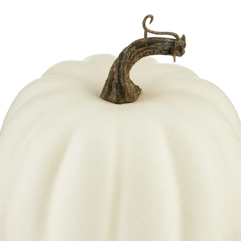 Harvest 6 in Speckled White Foam Pumpkin Decoration, Way to Celebrate | Walmart (US)