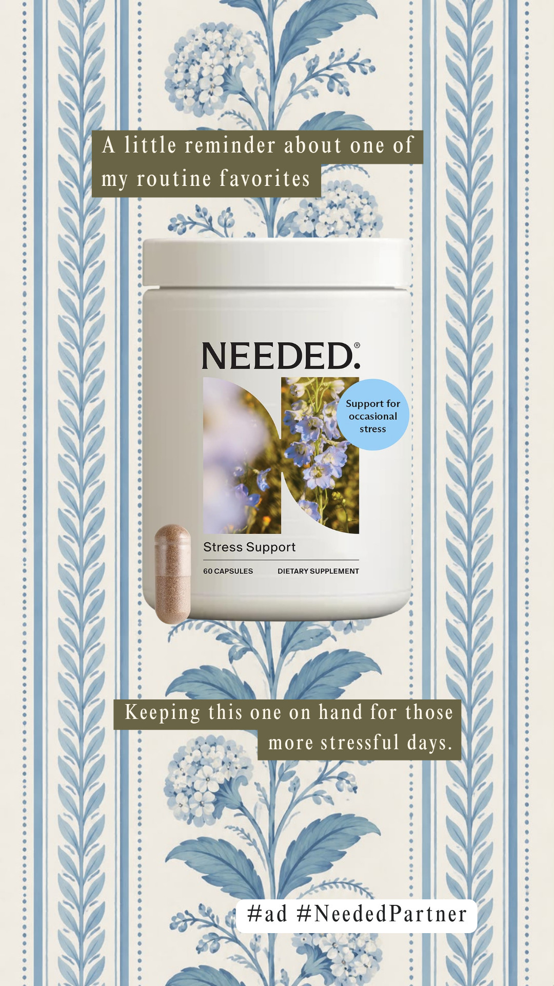 One I like keeping on hand for those busier, more stressful days. 🤍 Needed Stress Support has become a little part of my routine when I feel like I need some extra support.

#ad #NeededPartner 

 #LTKselfcare #LTKBeauty