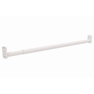 ClosetMaid Selectives 30 in. - 48 in. White Adjustable Teardrop Closet Rod 7042 - The Home Depot | The Home Depot