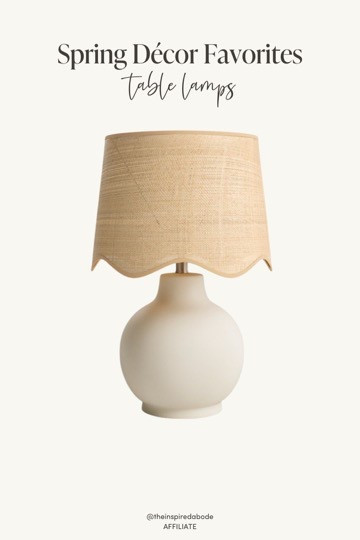 We’re obsessed with this scallop-shade table lamp from our “feminine & ecletic living room” design moodboard – and the best part?! It’s under $150, so order before it’s gone! 

#LTKSeasonal #LTKHome