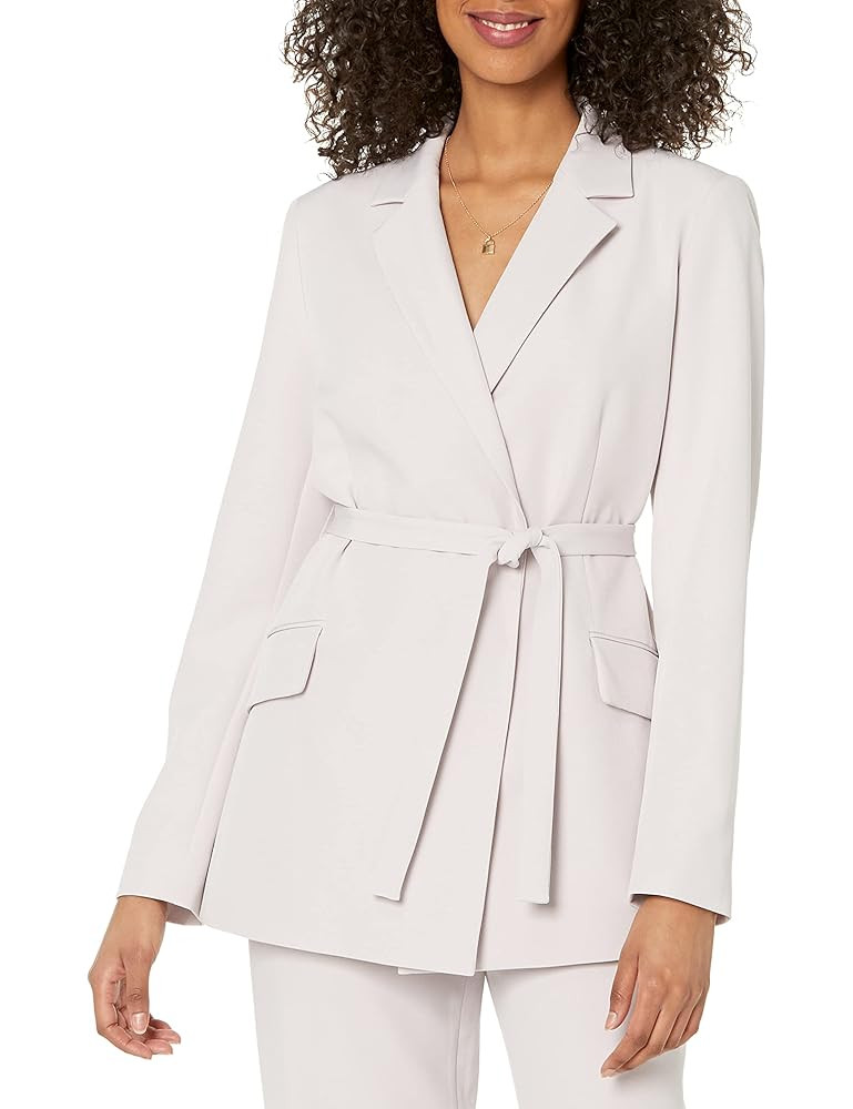 The Drop Women's Ren Wrap-Front-Belted Blazer | Amazon (US)