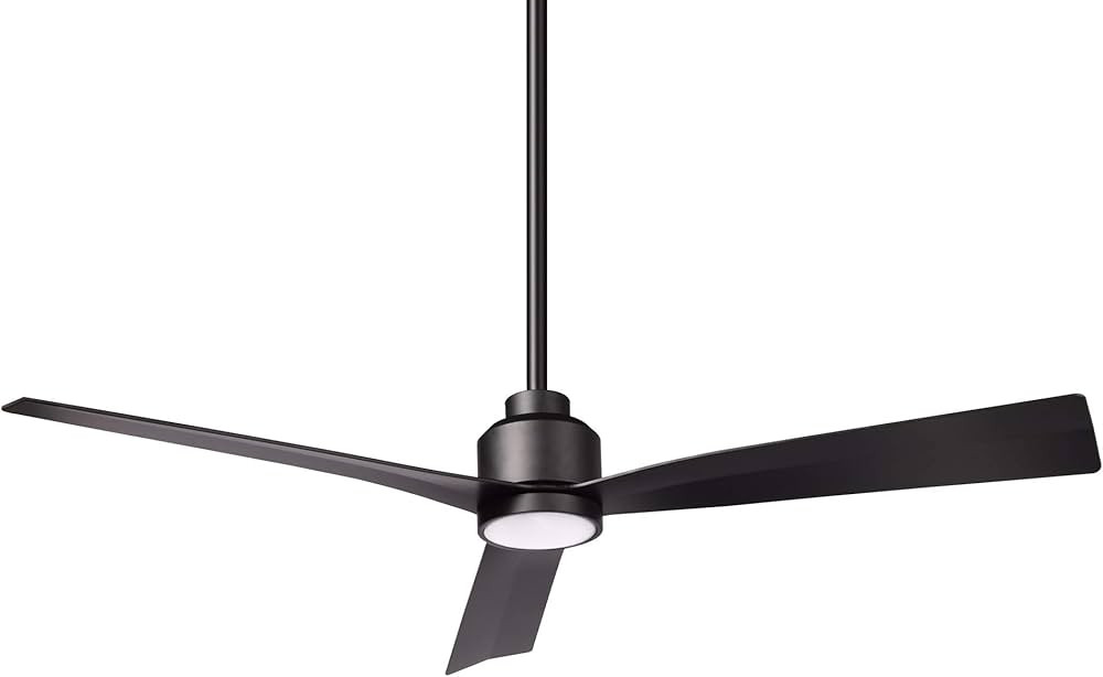 WAC Smart Fans Clean Indoor and Outdoor 3-Blade Ceiling Fan 54in Matte Black with 3000K LED Light... | Amazon (US)