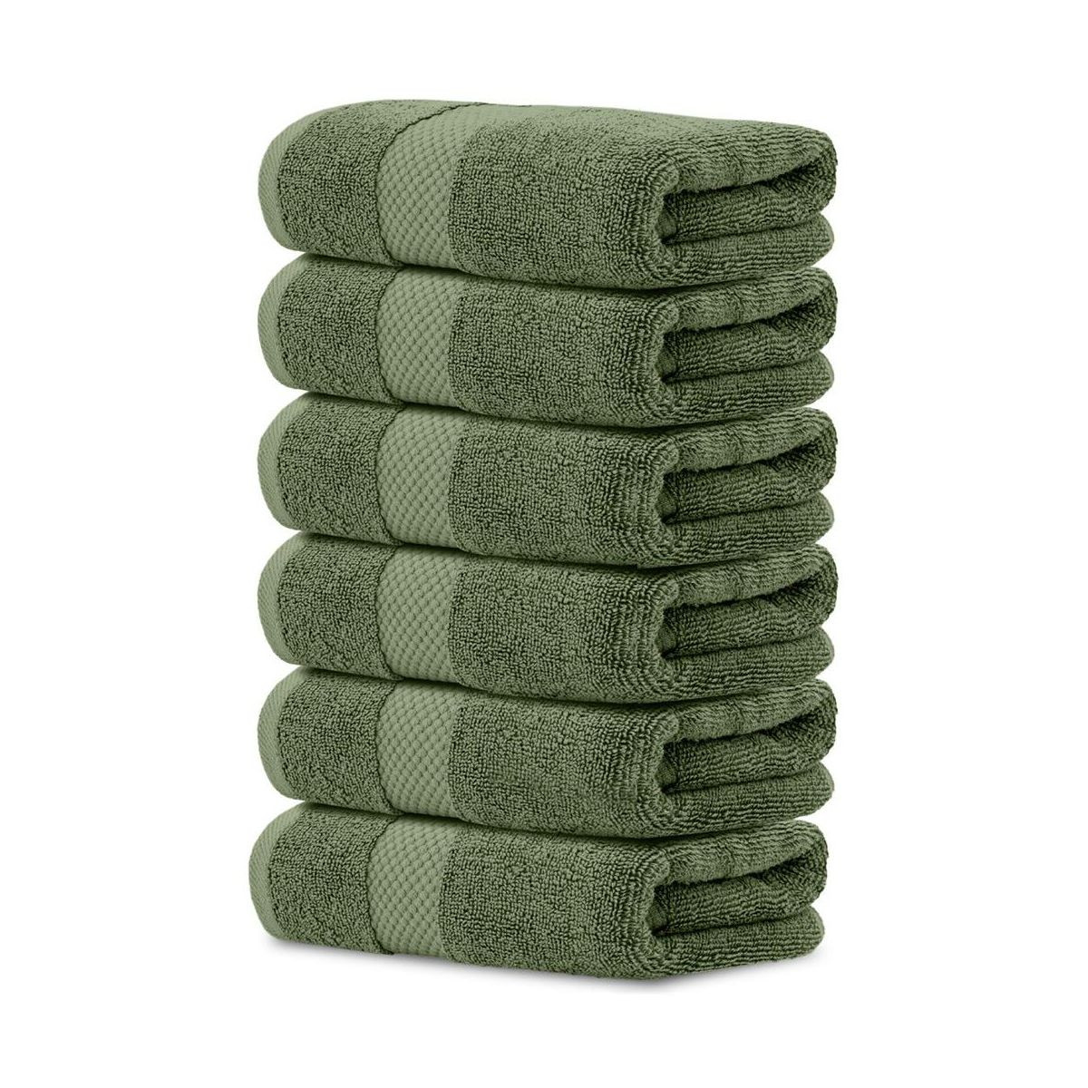 White Classic Luxury 100% Cotton Hand Towels Set of 6 - 16x30" | Target