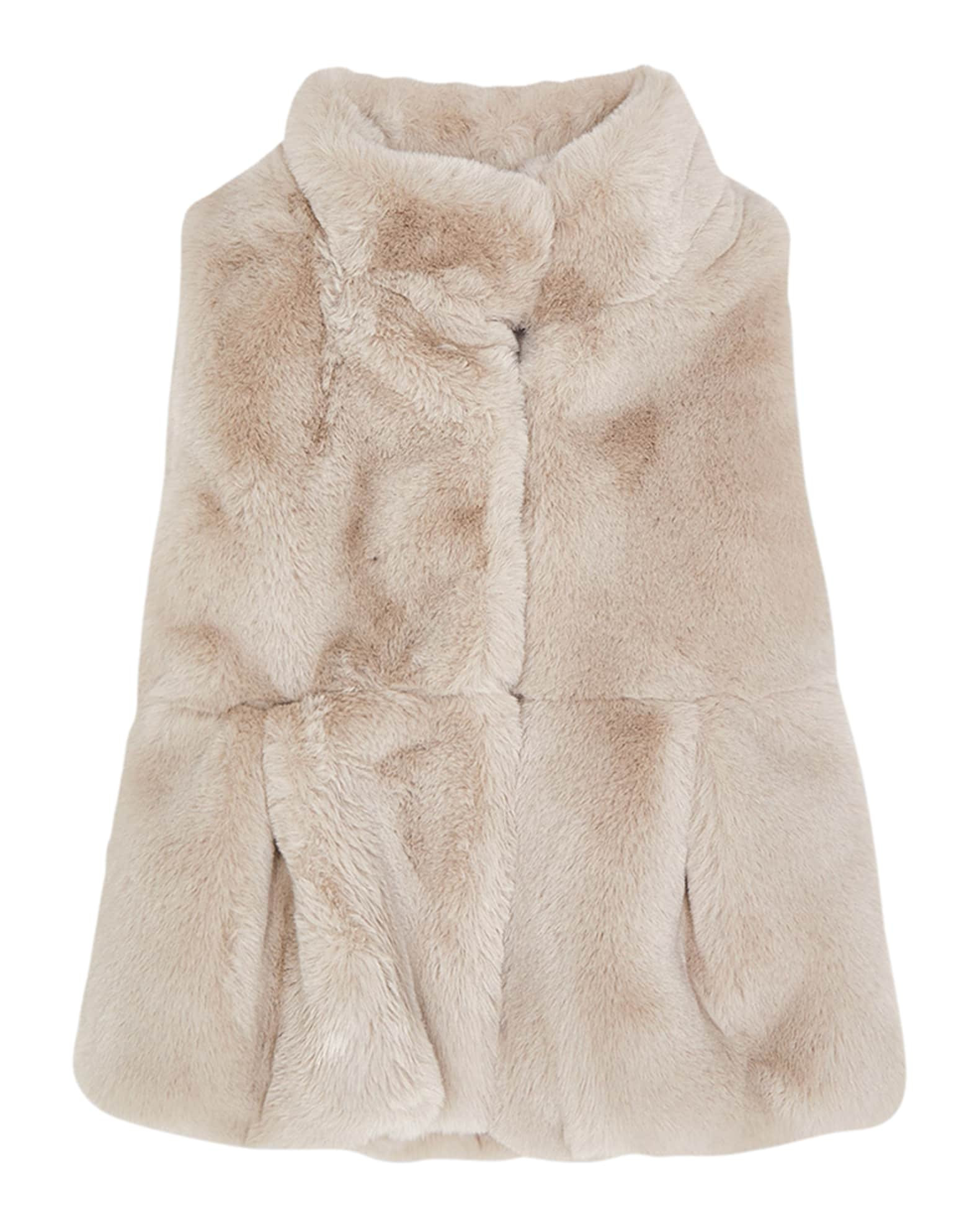 Mayoral Girl's Faux-Fur Vest, Size 3-7 | Neiman Marcus