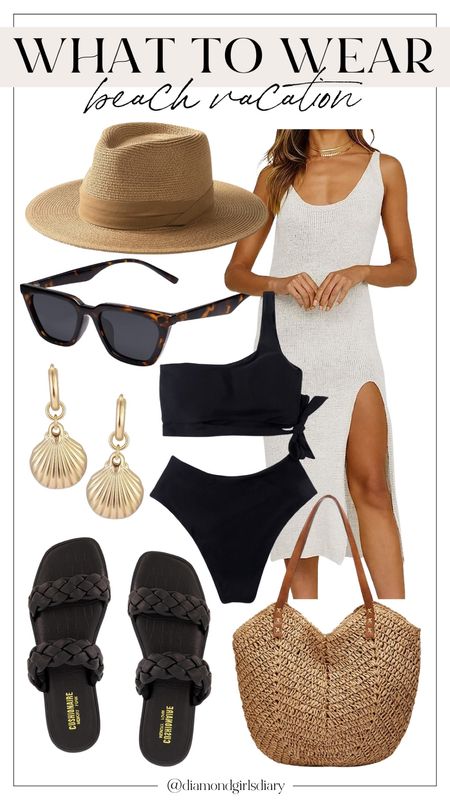 What to Wear | Beach Vacation | Vacation Outfits | Swimsuits | Bikini | Crochet Coverup | Beach Bag | Straw Purse | Amazon Fashion | Summer Outfits | Summer fashion

#LTKtravel #LTKstyletip #LTKswim