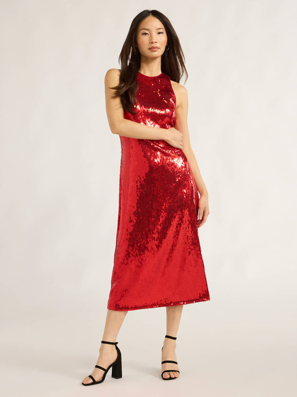 Scoop Women’s Sequin Midi Dress, Sizes XS-XXL | Walmart (US)