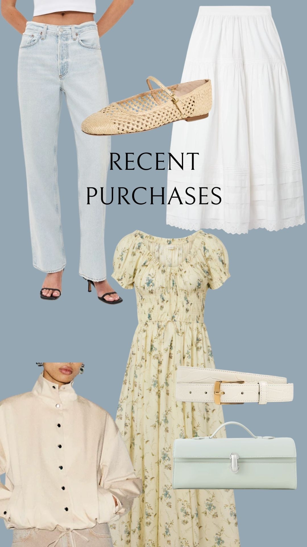 Recent spring fashion purchases 🌸 Got the ballet flats to see if they’re a good alternative to the Prada ones I’m crushing on! 

Spring outfits, spring dresses, easter dress, spring jeans, light wash jeans @Reformation @veronicabeard 

#LTKspring #LTKSeasonal #LTKspringtrends