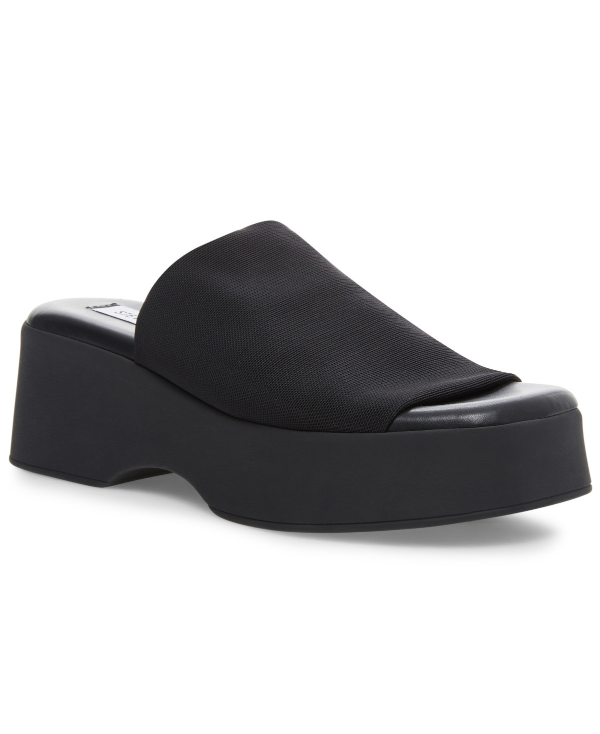 Steve Madden Women's Slinky30 Flatform Wedge Sandals - Black | Macy's