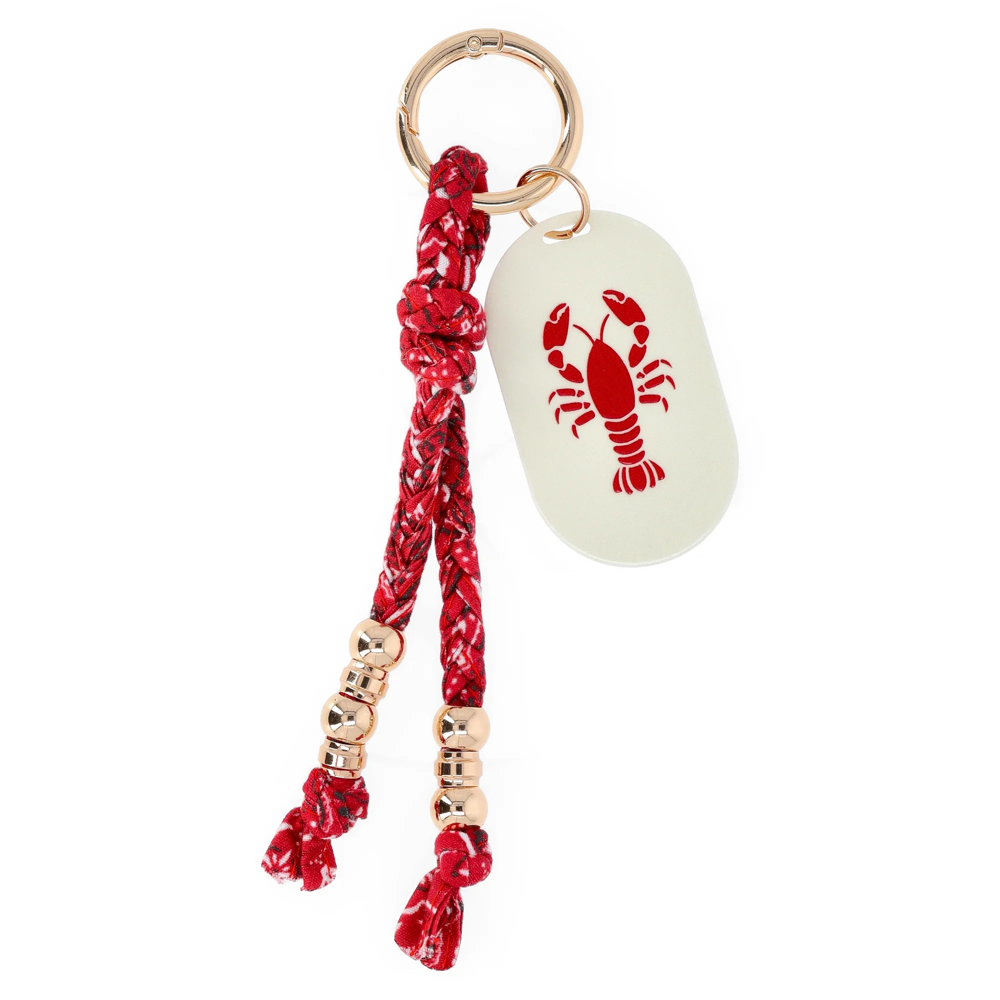 No Boundaries Women's Beach Icons Bag Charm, Red Bandana with Lobster Charm | Walmart (US)