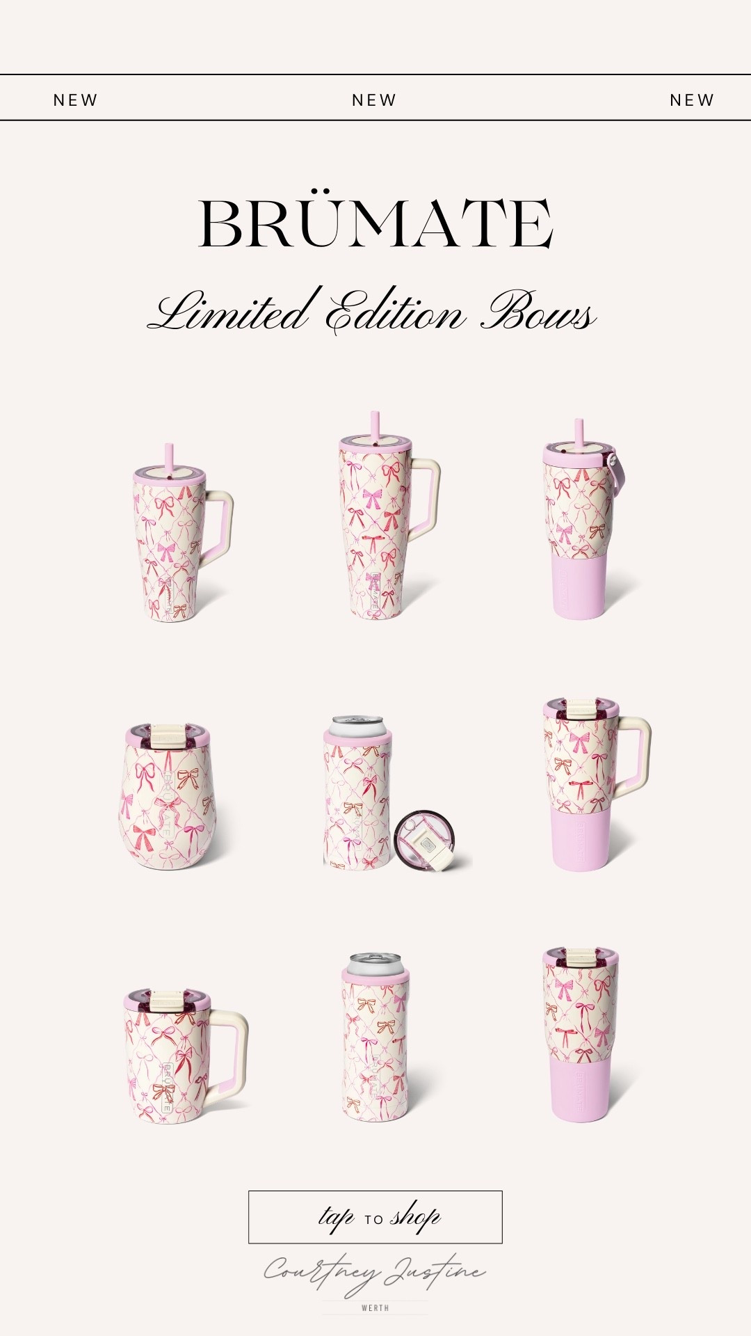 New Limited Edition Bows Brümate Collection!!! Bow Tumblers // Pink Tumblers

#LTKFindsUnder50 #LTKTravel #LTKActive