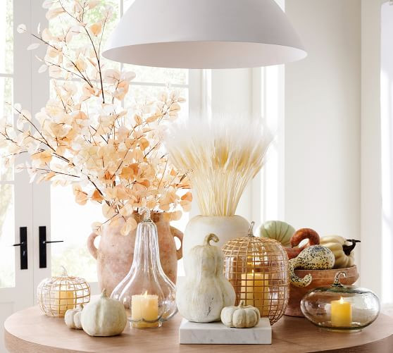 Pumpkin & Gourd Handcrafted Recycled Glass Cloches | Pottery Barn (US)