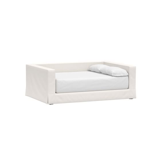 Jamie Daybed Frame + Daybed Slipcover, Twin, Flax Washed Grainsack, QS EXEL | Pottery Barn Teen