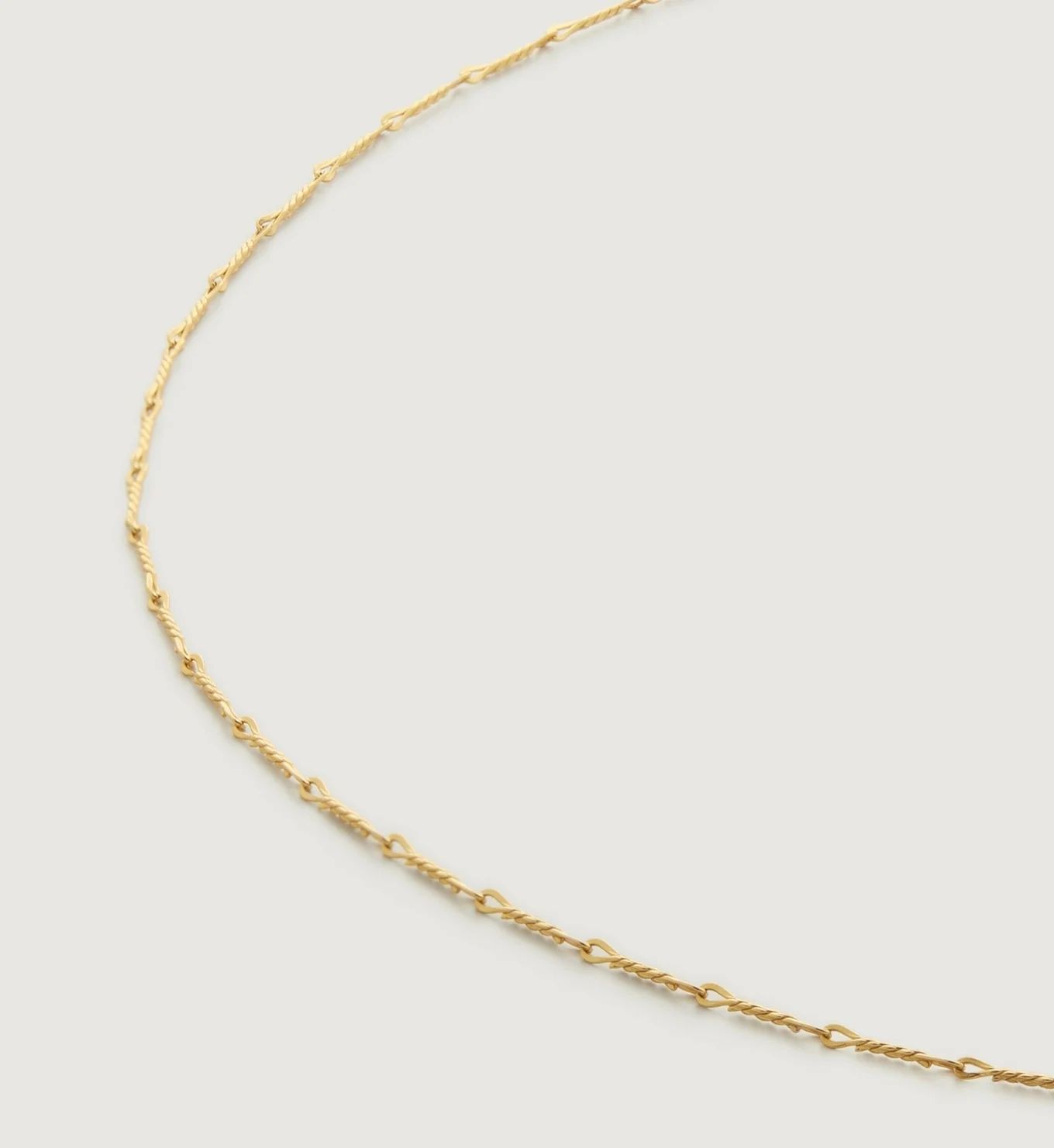 Fine Twist Choker Necklace Adjustable 38-43cm/15-17' | Monica Vinader (Global)