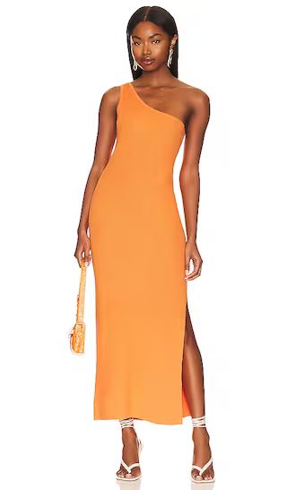 One Shoulder Maxi Dress in Cantaloupe | Revolve Clothing (Global)