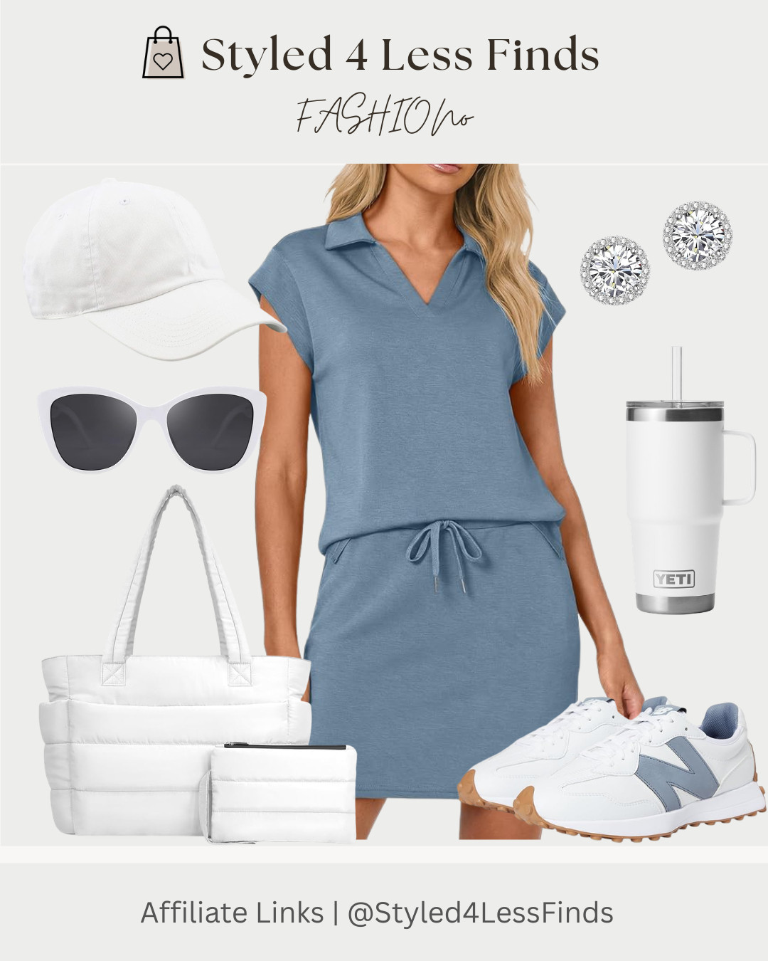 Effortless, sporty, and chic 🤍 This soft blue set is the kind of throw-on-and-go outfit that still looks put together every time. Paired with crisp white accessories for that clean, elevated feel.

Style tip: Stick to a monochrome base (like this blue set) and layer in fresh white accessories to instantly brighten the look and make it feel polished without trying too hard. 

 #LTKcanada #LTKfitness #LTKover50style