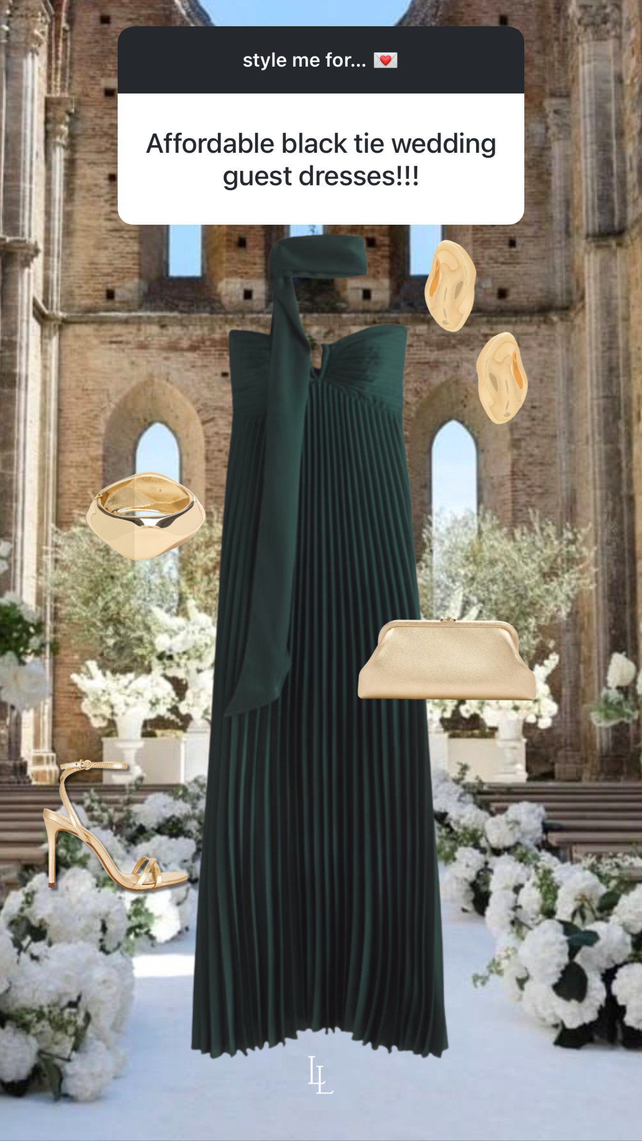 style inspo for an affordable black tie wedding guest dress!  

 #LTKWedding