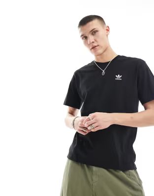 adidas Originals Trefoil Essentials t-shirt in black | ASOS | ASOS (Global)