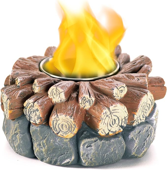 WEYLAND Tabletop Fire Pit Bowl - Table Top Firepit Balcony Decor and Smores Maker - Small Indoor,... | Amazon (US)