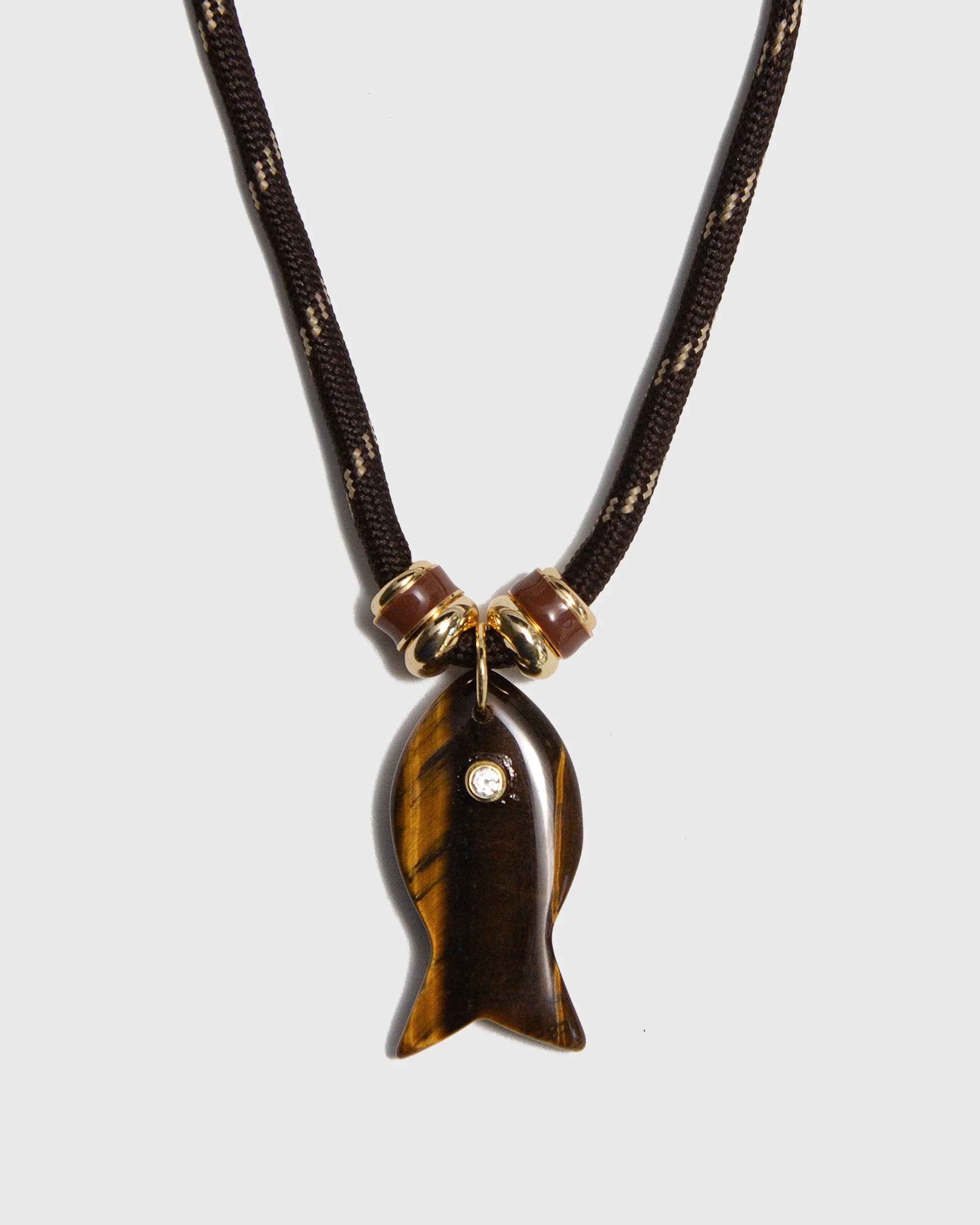 Tigers Eye Fish Necklace | Shop.app