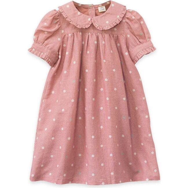 Selah Dress, Pink Polka Dot | Maisonette