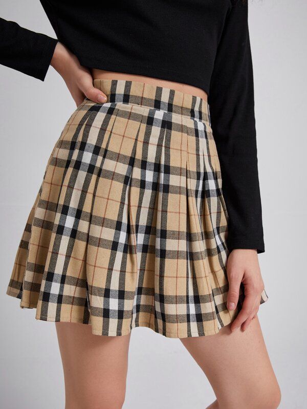 Plaid Pleated Skirt
   
    SKU: rwskirt03201031159
         
        54 Reviews
         $10.95 ... | ROMWE
