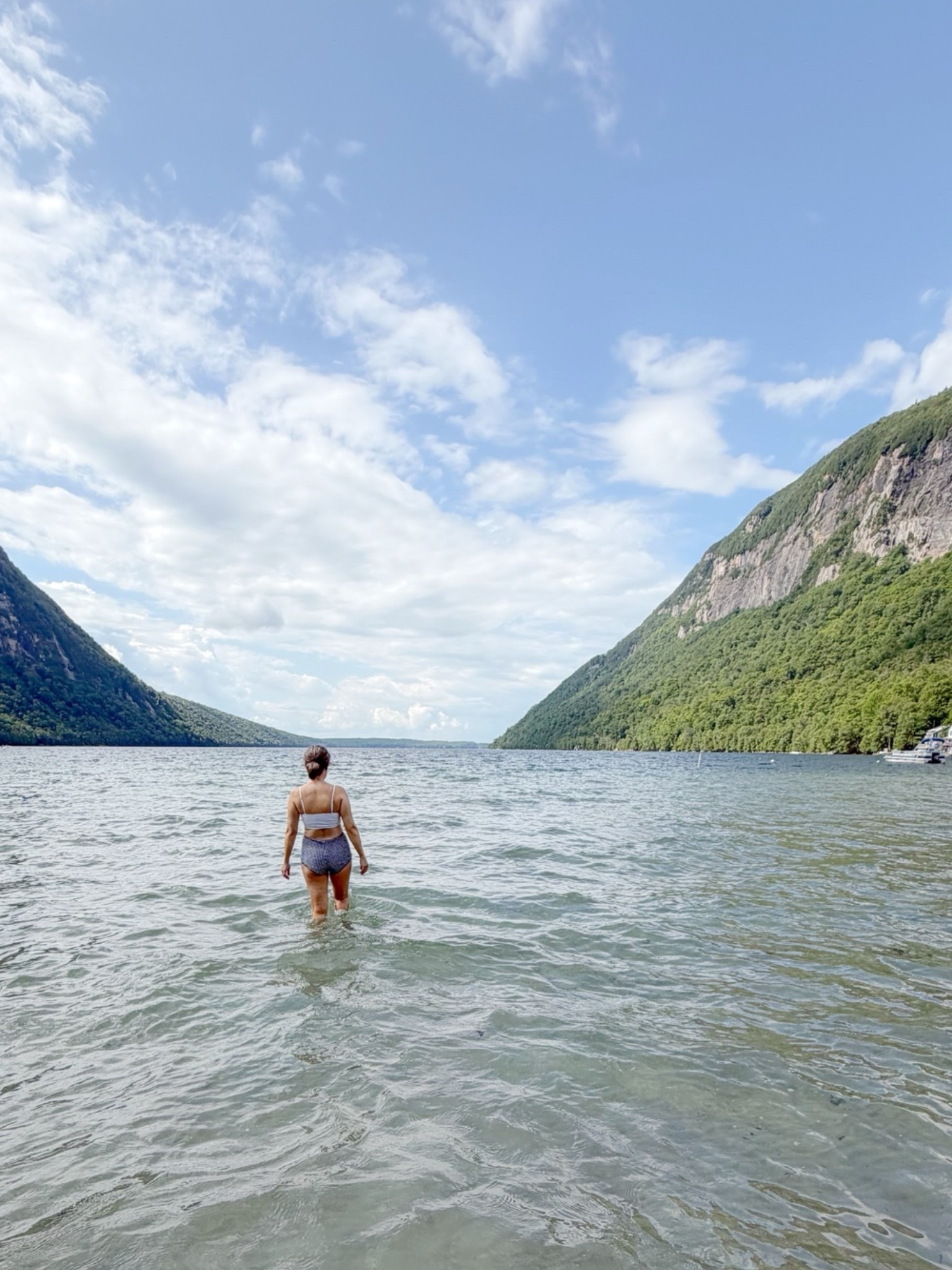 What I wore traveling to Vermont and hiking/swimming. I’m a fan of hiking with my swimsuit on, jumping in the water at the end (and then changing 😂). Top is Ralph Lauren Polo and bottom is Lands End.

#LTKOver40 #LTKSeasonal #LTKTravel