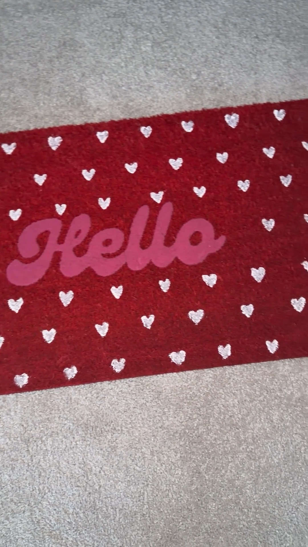 So in love with our new welcome mat for Valentine’s Day!! Can’t wait to put it out and decorate 🩷🥰😍😘

#LTKSeasonal #LTKSaleAlert #LTKHome