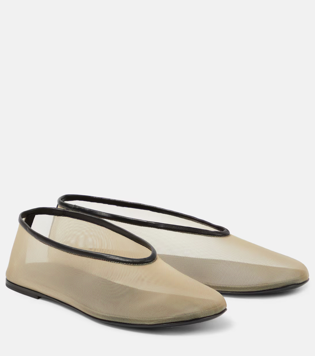 Ballerinas Marcy aus Mesh mit Leder | Mytheresa (DACH)