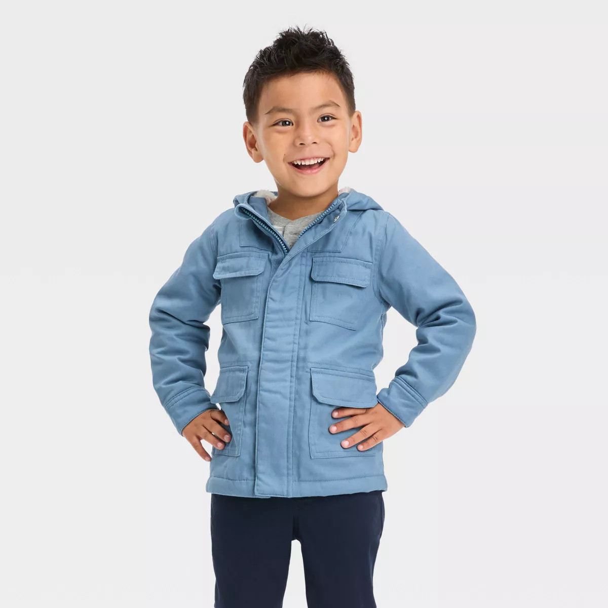 Toddler Fur Lined Military Jacket - Cat & Jack™ | Target