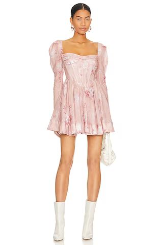Bardot Evermore Floral Mini Dress in Soft Pink Floral from Revolve.com | Revolve Clothing (Global)