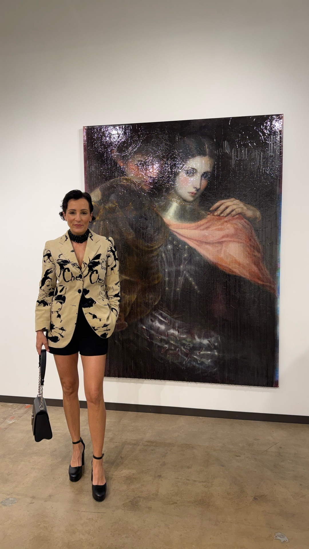 Vintage blazer by Moschino, short shorts… my fun contrast  🤍
An evening at the Dallas Art Fair—just me, the art, and a little quiet inspiration. 

#LTKootd #LTKgrwm #LTKOver40