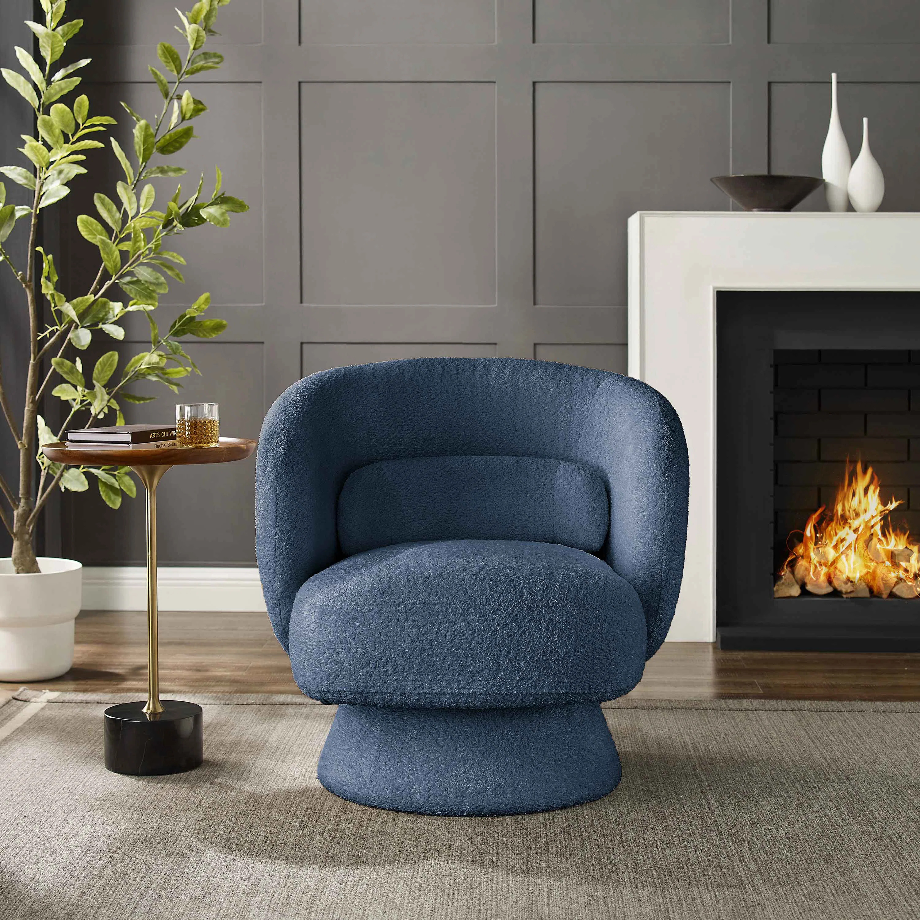 Saboor MINIMORE Modern Style Swivel Accent Chair | Wayfair North America