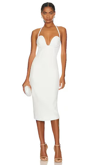 Cheryl Dress | White Midi Dress | White Cocktail Dress | White Formal Dress White Dress Bride Dress | Revolve Clothing (Global)