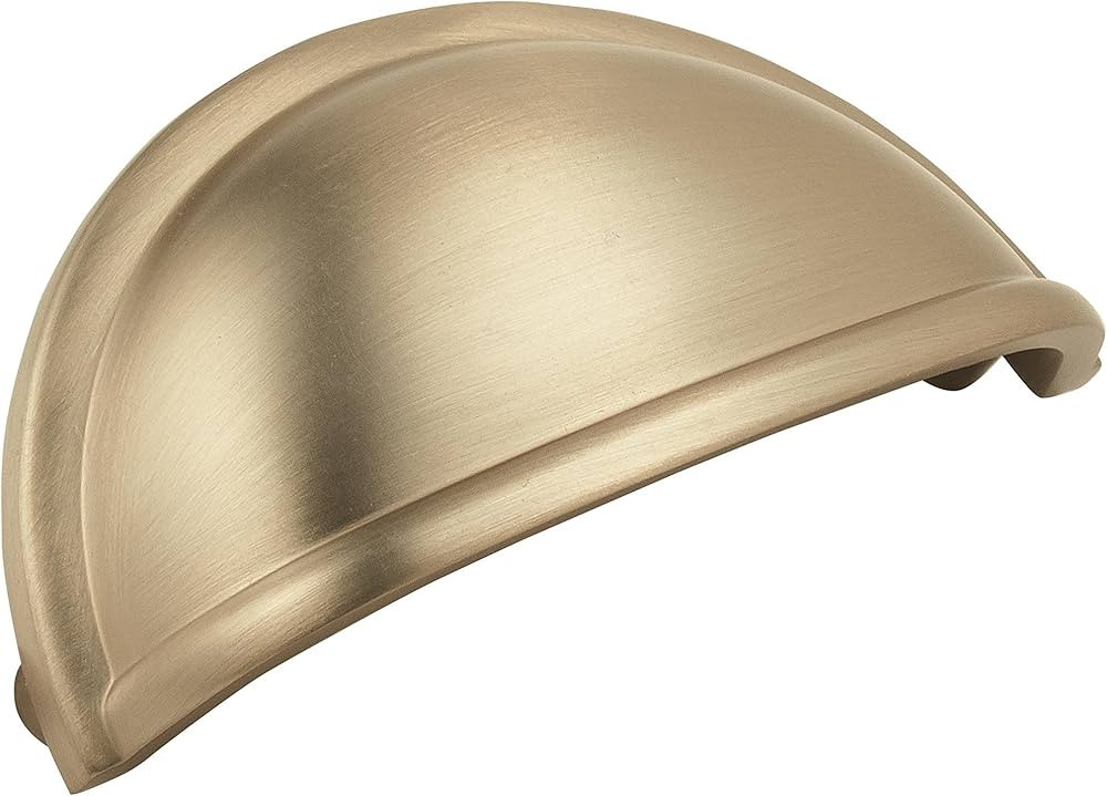 Amerock Corp Cup Pulls 3 in (76 mm) Center-to-Center Golden Champagne Cabinet Cup Pull - 10 Pack | Amazon (US)