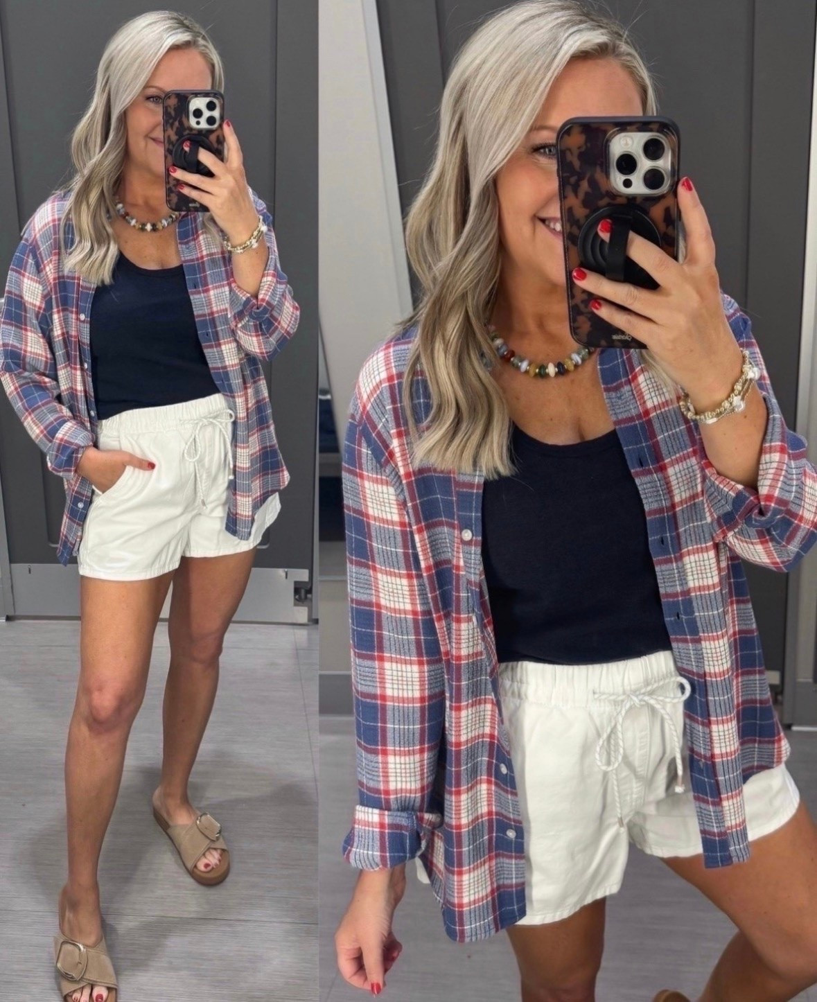 This bestselling button up is one of those pieces you’ll wear year round! Layer it over a tank, pair it with shorts, jeans, or leggings, and you’ve got an easy outfit in seconds. The relaxed fit and soft fabric make it a staple you’ll keep reaching for.

button up shirt, plaid shirt, layering piece, casual outfit, everyday style, summer outfits, lightweight layer, Amazon fashion, wardrobe staple, white shorts outfit, casual chic style, bestselling Amazon finds, lovelylifestyling

#LTKootd #LTKSeasonal #LTKOver40