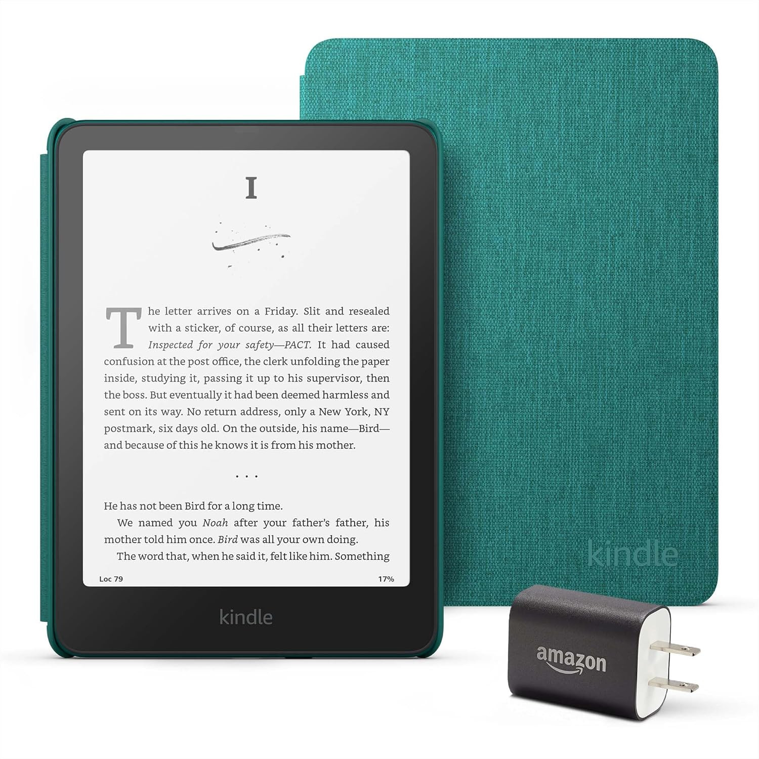Kindle Paperwhite Essentials Bundle including All-new Kindle Paperwhite (16GB) - Jade, Fabric Cov... | Amazon (US)