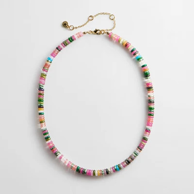 Amaris Semi-Precious Beaded Necklace - 6mm/Pastel | BaubleBar