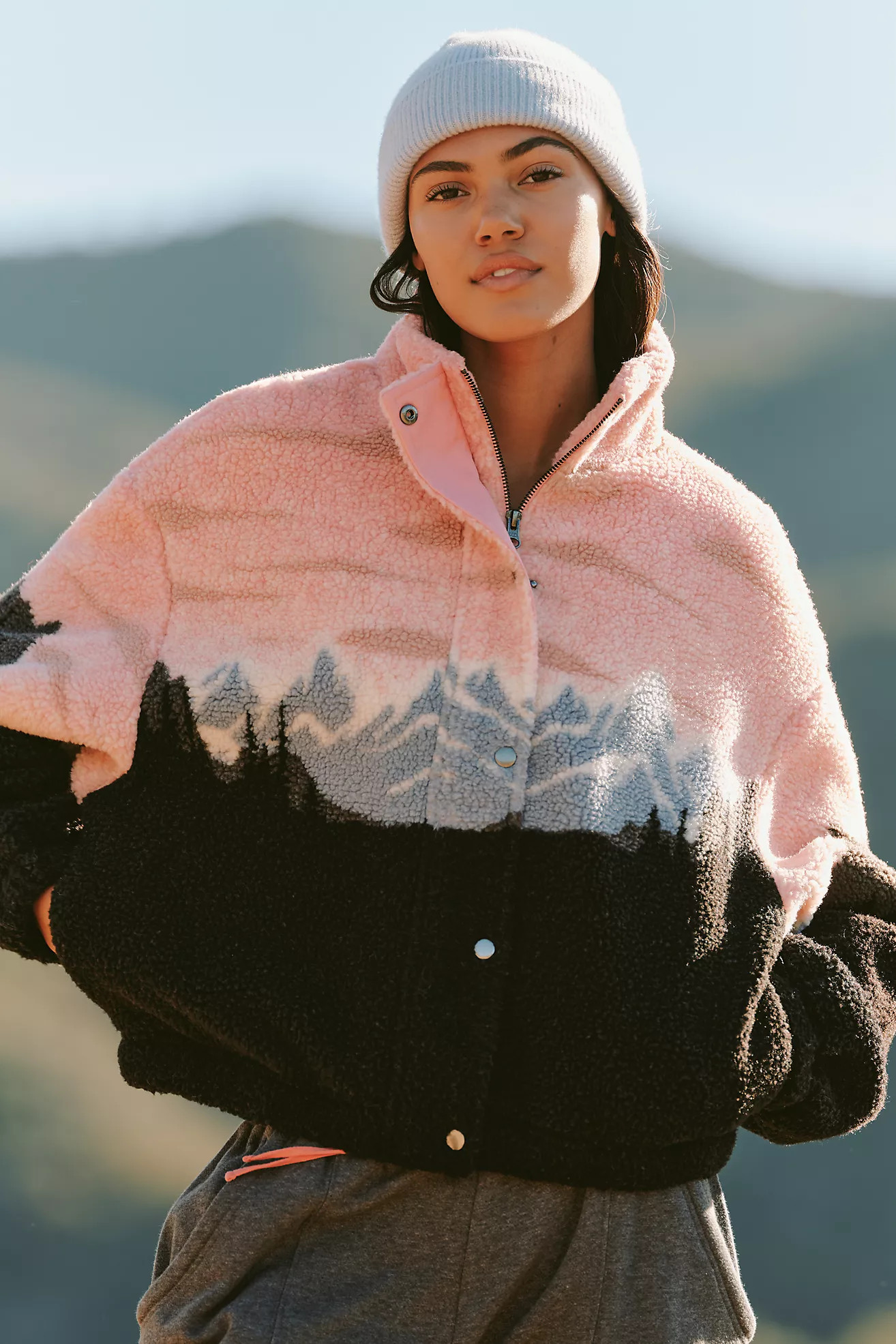 Spiritual Gangster Amari Sherpa Fleece Jacket | Anthropologie (US)