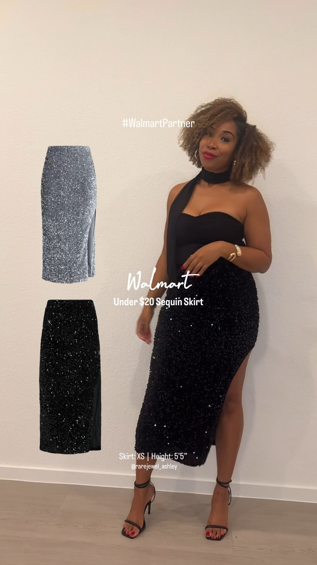 Run, don’t walk! 
This sequin maxi skirt is only $17 @Walmart! 😍 #Walmartpartner 

Size reference: 
Skirt: XS
Height: 5’5”

Exact & similar styles linked. 
Hashtags: 
#holidaystyle #ootd #lotd #sequin #maxiskirts #sequinskirts #holiday #christmas #christmasgifts #familyphotos #party #nye #holidayparty #giftsforher #giftideas #gifting #trending 

#LTKootd #LTKFindsUnder50 #LTKgrwm #LTKHoliday