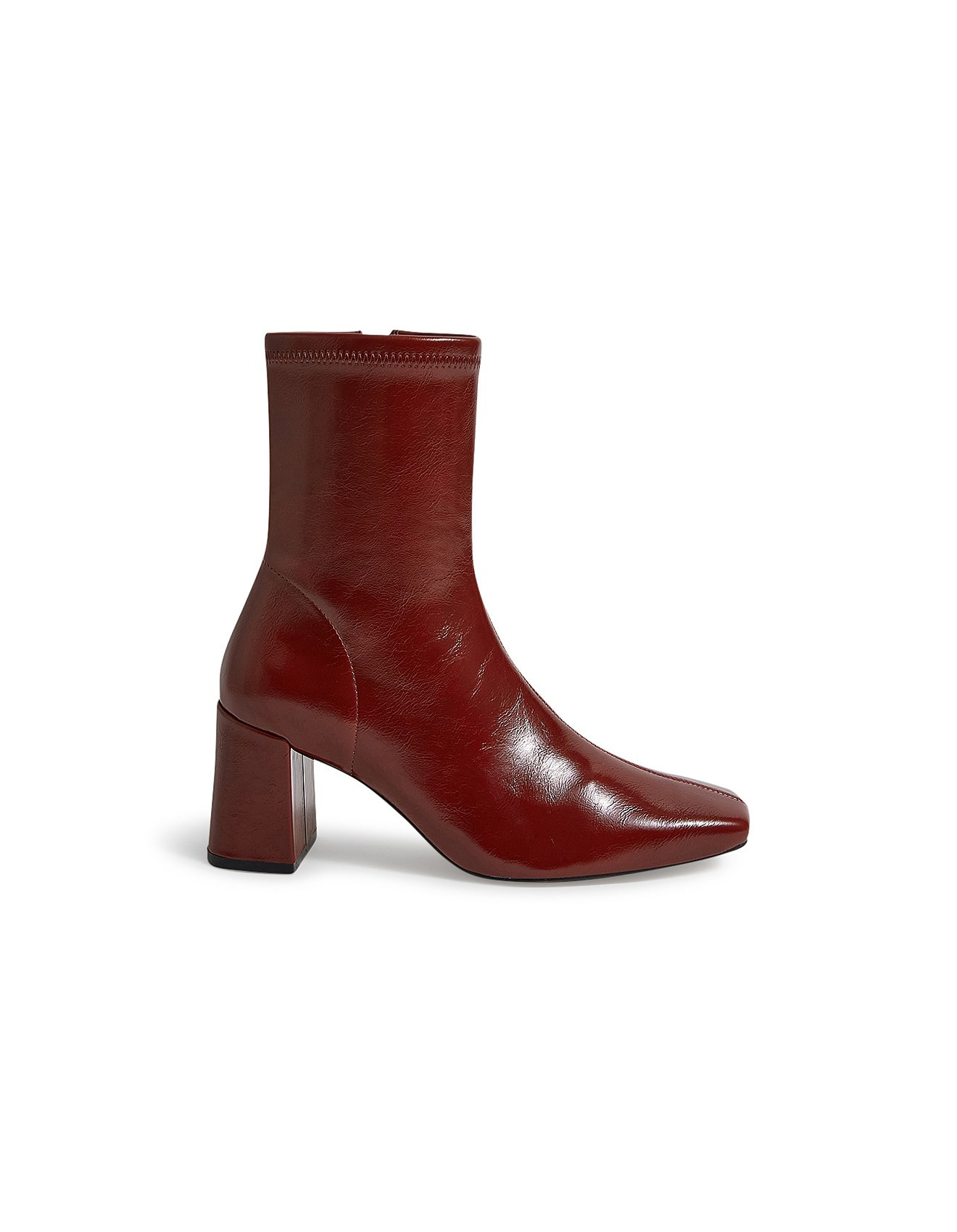 Wilara Square Toe Block Heel Ankle Boots | David Jones (Australia & New Zealand)