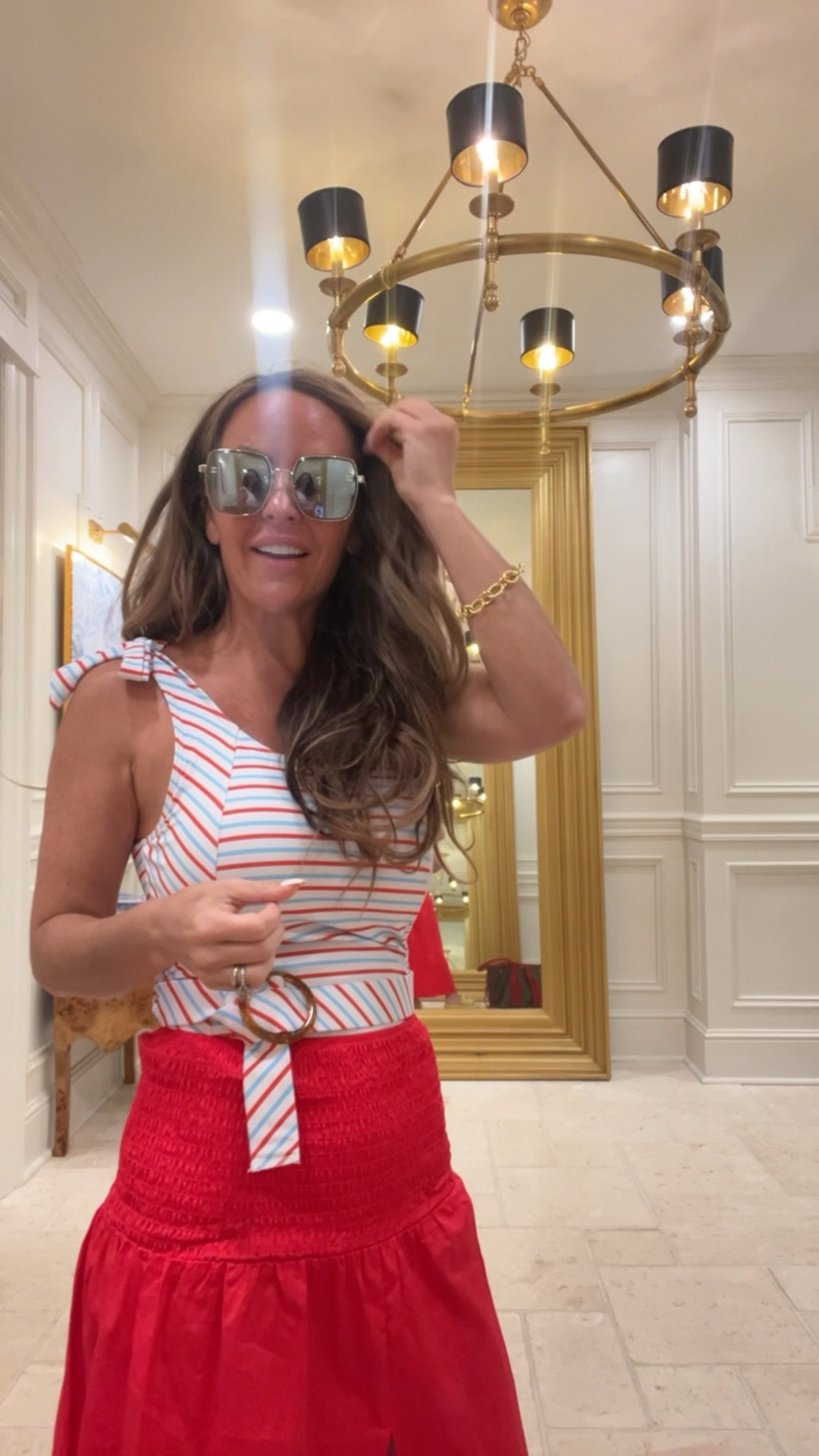 Patriotic swim look | Target find | designer accessories 

#LTKSwim #LTKStyleTip #LTKTravel