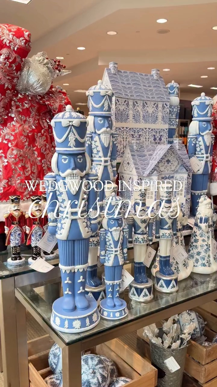 Wedgwood inspired nutcrackers & Christmas decor!!💙🎄 These nutcrackers are the perfect addition to a Wedgwood or chinoiserie inspired Christmas theme! I couldn’t help myself and snagged a few of these beautiful pieces today. I always start shopping for Christmas decor early because we all know the good stuff goes FAST! Check out my stories & LTK for even more Christmas finds! 😍

#christmasdecor #christmasdecorations #traditionalhome #christmas #wedgwood blue and white decor traditional Christmas decor classic timeless home decor intaglio ornaments holiday decor

#LTKHome #LTKSeasonal #LTKootd
