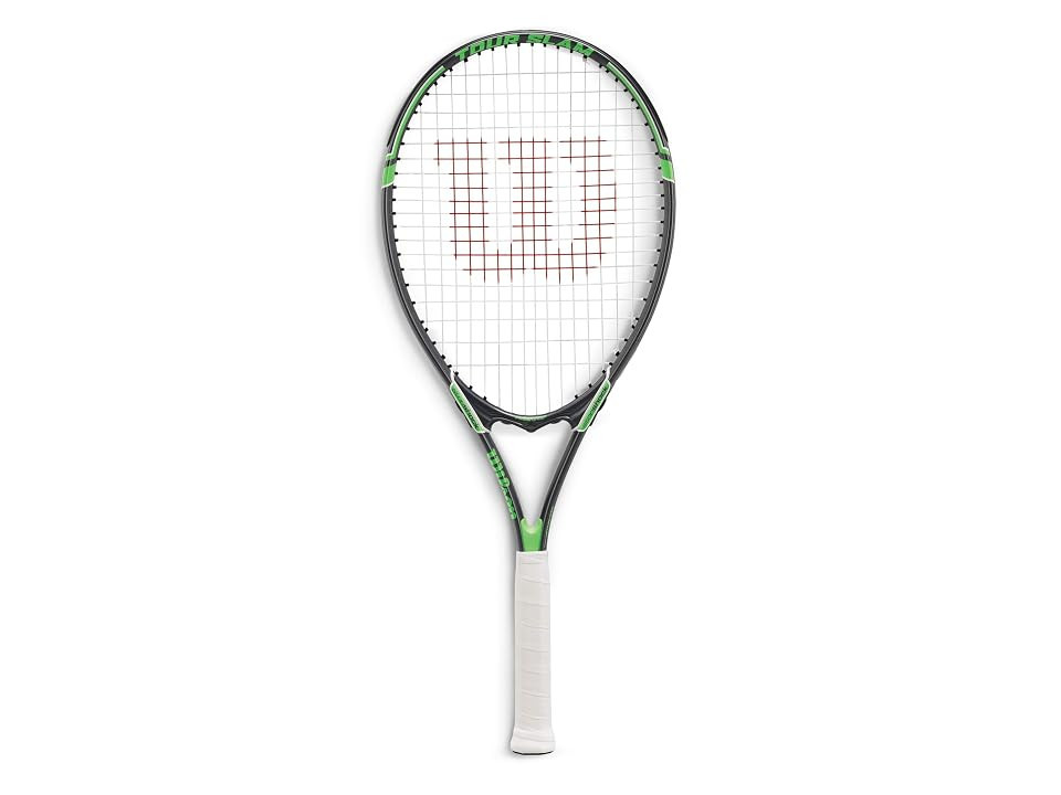 Wilson Tour Slam Tennis Racket Athletic Sports Equipment Grey/Green: Grip Size 4: 4 1/2 | Zappos.com