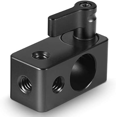SMALLRIG 15mm Rod Clamp Rail Connector Adapter with 1/4’’ Threads for DSLR Rig – 843 | Amazon (US)