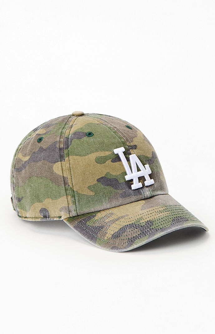 47 Brand LA Dodgers Camo Clean Up Dad Hat in Camouflage | PacSun