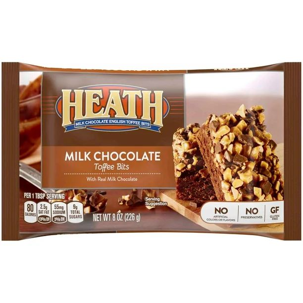 Heath, Milk Chocolate English Toffee Baking Bits, 8 Oz - Walmart.com | Walmart (US)